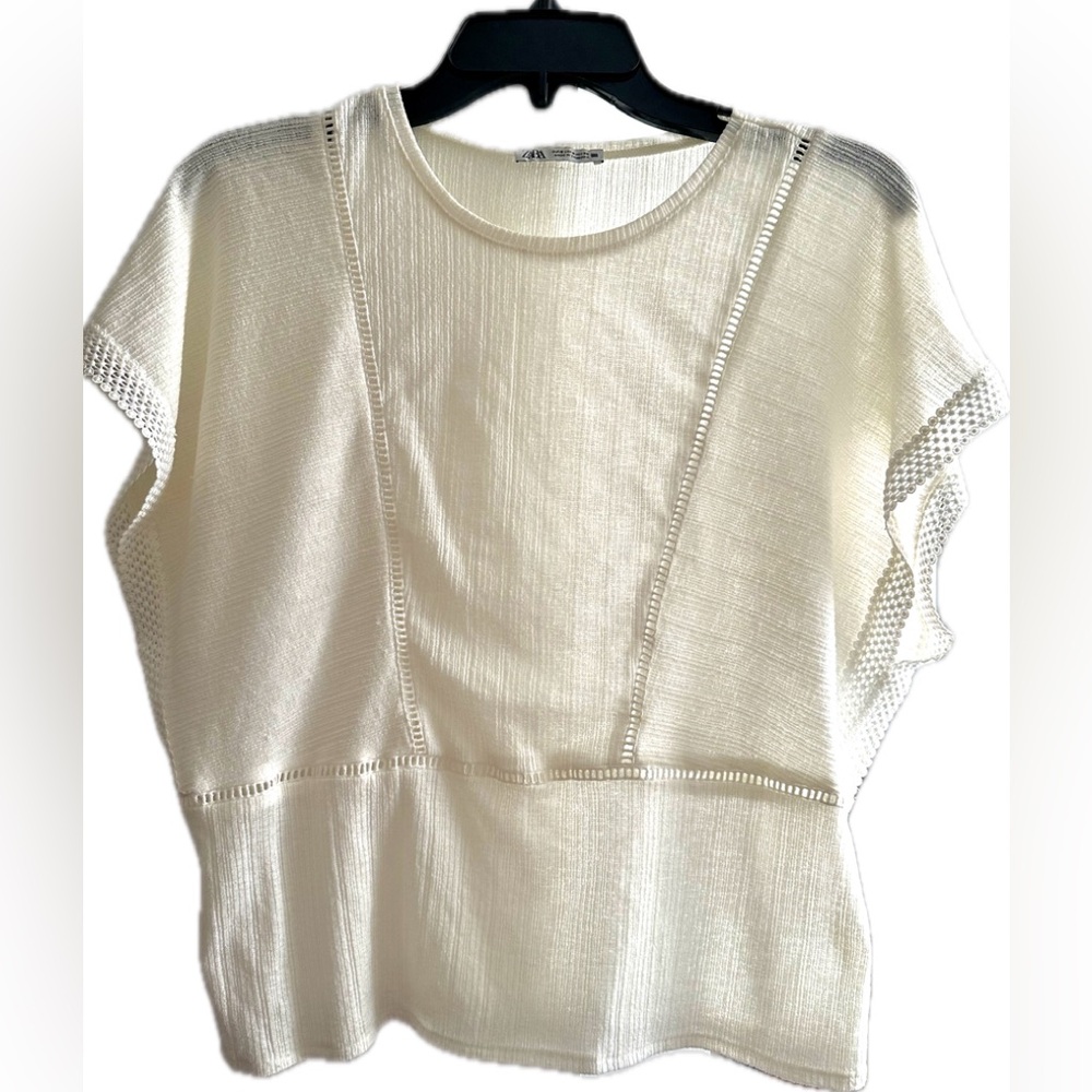 ❤️Zara Women's Cream Top💕🌸